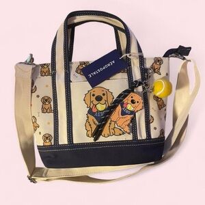 Aeropostale Navy Golden Retriever Tennis Mini Tote 🎾 🐶